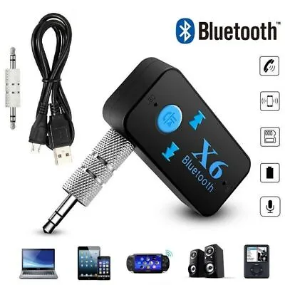 USB Wireless Bluetooth 5.0 Receiver 2in1 Audio Adapter 3.5mm Aux Car • $5.50