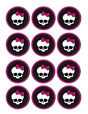 Monster High Edible Party Cupcake Toppers Cupcake Image Sheet • $9.95