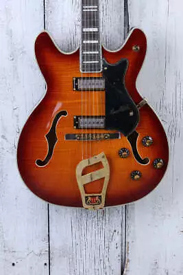 Hagstrom '67 Viking II Semi Hollow Electric Guitar Limited Edition Sunburst • $772.51