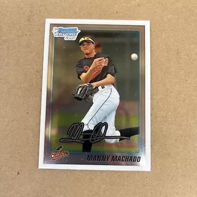 2010 1st Bowman Chrome #BDPP80 Manny Machado Padres RC Rookie Prospect • $10.99