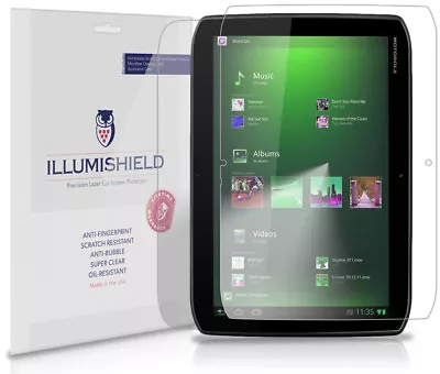 ILLumiShield Anti-Bubble Screen Protector 2x For Motorola Droid XyBoard 10.1 • $24.15