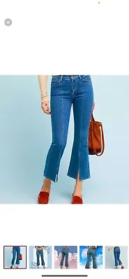 MiH Jeans Women’s Marty High Rise Cropped Flare Front Slit Jeans Size 26 • $21
