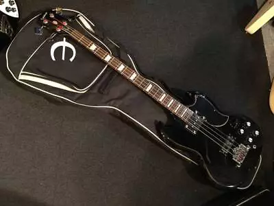 Electric Bass Guitar Epiphone EB-3 Black SN U05013733 And Soft Case • $925