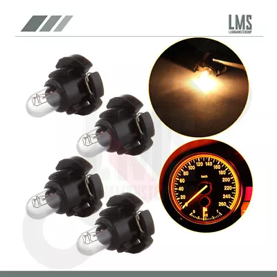 4x Warm White T4/T4.2 Neo Wedge Instrument Panel Climate Light Bulbs Black Base • $8.16