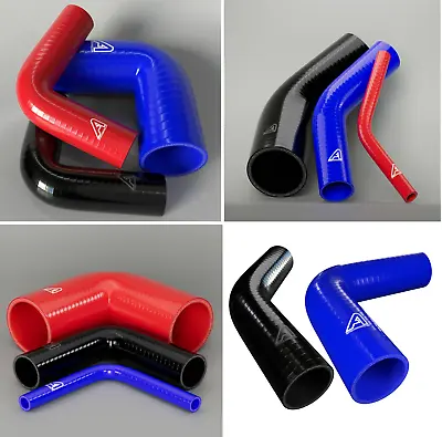 £17 • Buy 45 & 90 Degree Silicone Hose Bend Pipe Elbow Air Water Boost Intercooler Pipes
