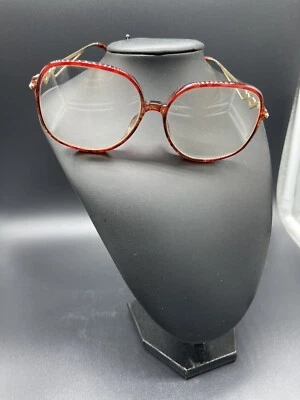 $28.99 • Buy Vtg Christian Dior 80-70’s Large Lens Brown Gold Bows 135mm Oversized C
