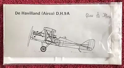 1/72 Classic Plane De Havilland (Airco) D.H.9A 1/72 Vacuform Kit • $14