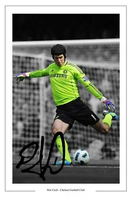 Petr Cech Chelsea Signed Photo Print Autograph Soccer • £3.49