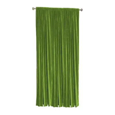 MISR Linen Panel Window/Door Cotton Velvet Lined Blackout Rod Pocket Curtain • £118.79