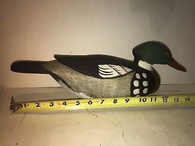 Delaware River Merganser Drake Duck Decoy Vintage Branded John Holloway Jersey • $160