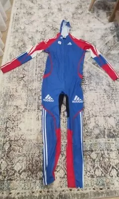 Adidas Powerweb One Piece Spandex Hooded Suit For Luge Sport. Authentic. Sz L • $389