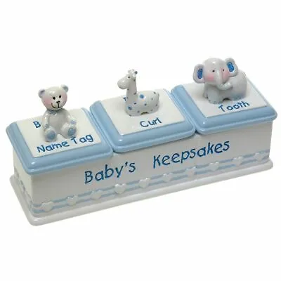 Baby Boy Triple Keepsake Box • £13.99