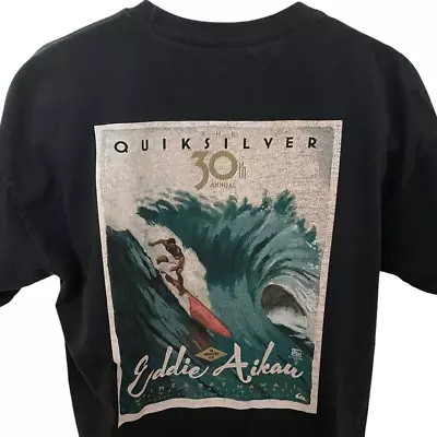 Rare QUIKSILVER Eddie Aikau Surf 2014-2015 Big Wave Invitational Shirt Men XL • $35