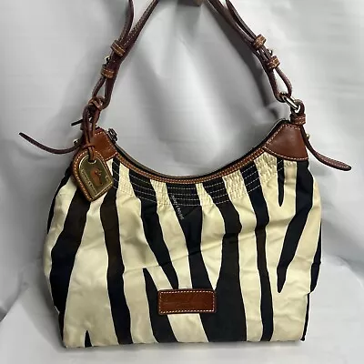 Dooney Bourke Erica Hobo Shoulder Bag Zebra Stripe • $30