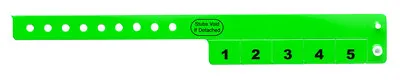 25  Neon Green Vinyl Wristbands Cash Tab 5-stub • $11.95