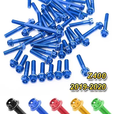 Blue Crankcase Cover Engine Bolt For Kawasaki Z400 ER400DKF 19 20 21 22 -MC • $66.86