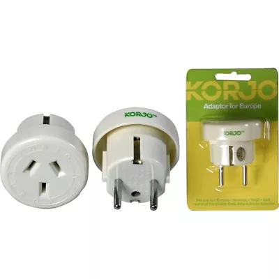 $19.95 • Buy Korjo Travel Adaptor For Europe From Australia New Zealand