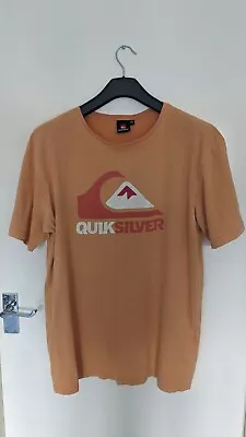 Vintage Quicksilver T-shirt - Orange Mens X Large • £6