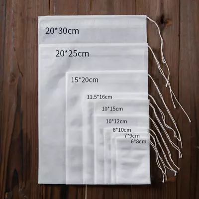 £4.09 • Buy 100-5000X Non-woven Drawstring Tea Bag Herbs Empty Tea Filter Making Spice LOT