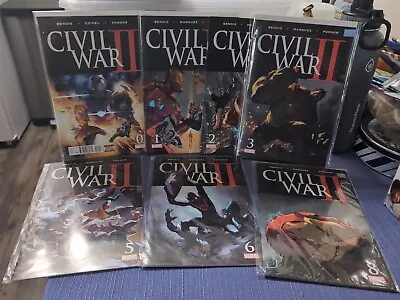 CIVIL WAR II #0 1 2 3 4 5 6 8 Near Complete Marvel 2016 Set Bendis Marquez • $25.50