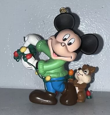 Christmas Magic Disney Mickey Mouse Ornament Chipmunk - Missing Nose • $7.50