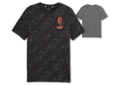AC Milan FtblCore AOP Tea Black Puma AC Milan T-Shirt Jersey ACM Shirt M-3XL • £25.16
