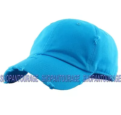 Kbethos KBE-Vintage Plain Adjustable Distressed Unisex Baseball Trucker Cap Hat • $11.95