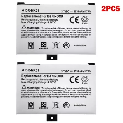 2pcs Battery For Barnes & Noble Nook 005 Classic BNRV100 BNRZ100 BNRB1530 • $41.99