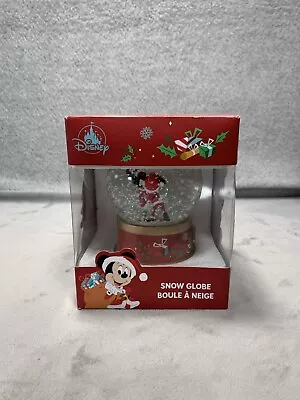 Disney Store 2020 Snow Globe Christmas Holiday Santa Claus Mickey And Minnie  • $59.98