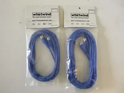 Whirlwind 20ft And 10ft MIDI Cable 5-pin DIN Connector Transmission Line Cable • $16.16