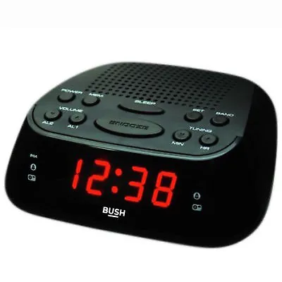 Bush Alarm Clock Radio AM/FM CR-07PL 9173196 R • £10.99