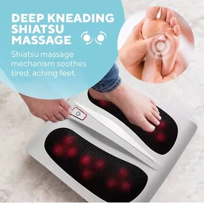 HoMedics Shiatsu Foot Massager Electric 18 Massage Heads 1-Touch Operation • £30