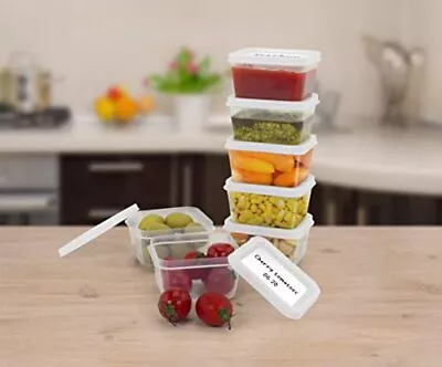 50 Pack Mini Reusable 2oz Containers | Includes 50 Plastic 2oz Food Container... • $20.55