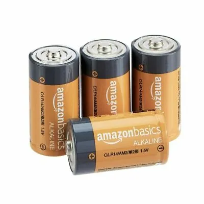 Basics 4 Pack C Cell All-Purpose Alkaline Batteries 5-Year Shelf Life Exp:5/27 • $9.89