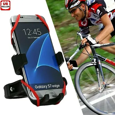 Cell Phone Silicone Mount Holder GPS Motorcycle MTB Bike Bicycle 360 Rotation • $5.98