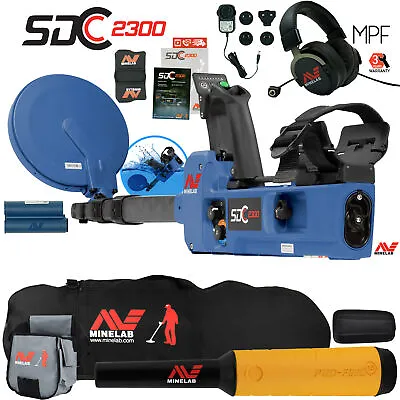 Minelab SDC 2300 Gold Metal Detector W/ Pro Find 15 Carry Bag Finds Pouch • $3250.98