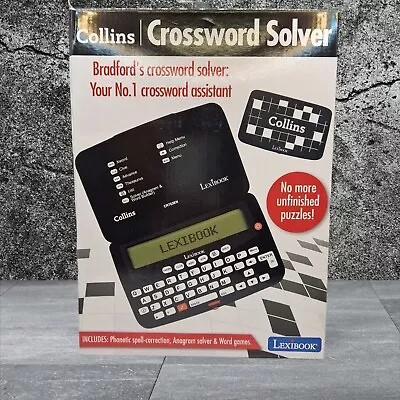 Lexibook Collins Bradfords Electronic Crossword Solver Game CR753EN • £28.25