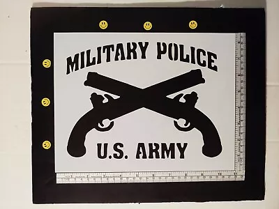 US U.S. Army Military Police MP 11  X 8.5  Custom Stencil FAST FREE SHIPPING • $12.93