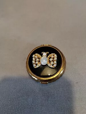 Vintage Evans Pearl Butterfly Mirrored Compact • $9.95