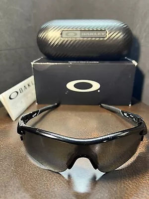 Oakley RADARLOCK#OO9181-12Carbon Polished Frame Polarized Lens.Carbon Fiber Case • $299.99