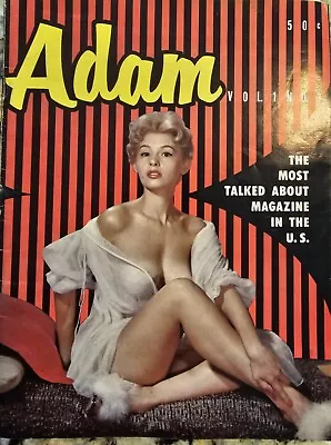 Vintage Men's Interest ADAM Magazine V1#3 SANDY MARLOW Virginia DeLee 1956 • $8.99