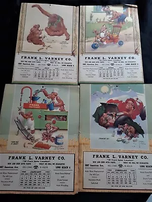 1952 Calendar Pages For Long Beach Auto Parts Company - Frank L. Varney Co. • $28