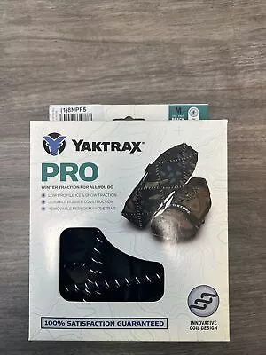 Yaktrax Pro Medium Black Ice Sleet Winter Cleat Traction Coil Design New In Box • $25