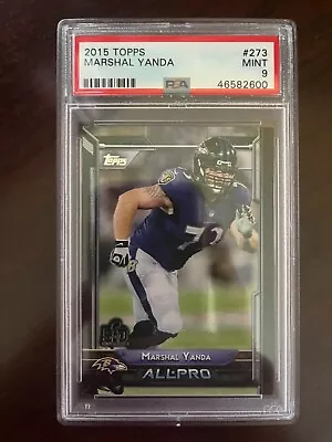 2015 Topps Topps Marshal Yanda PSA 9 #273 FUTURE HOF RC • $119.99