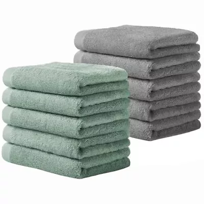 Luxury Bamboo Washcloths Towel Set 10 Pack Baby Wash Cloth For Bathroomhotelspak • $17.25