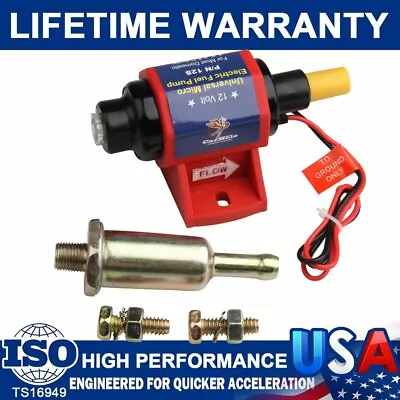 $23.99 • Buy 12S Universal Electric Fuel Pump Carburetor 12V Low Pressure Gas Gasoline 4-7PSI