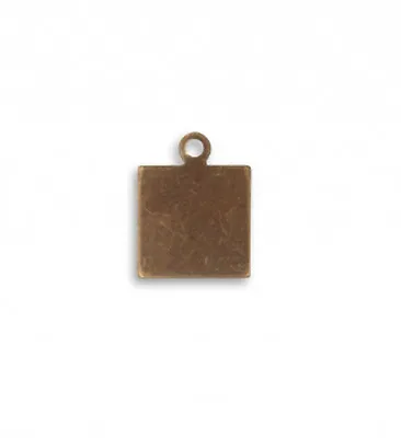 2 Metal Stamping Blanks Bronze Hand Stamping Jewelry Making Blank Charms Square • $2.99