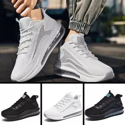 Mens Sports Athletic Running Shoes Womens Casual Sneakers Gym Trainers • £14.75