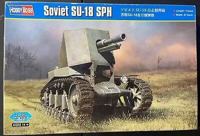 HobbyBoss Soviet SU-18 SPH 83875 1/35 NIB Model Kit ‘Sullys Hobbies’ • $24.88