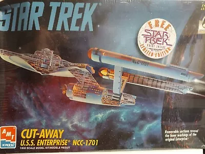 Star Trek U.S.S. Enterprise NCC-1701 1995 AMT Cut-Away Model Kit Built In 1995 • $24.99